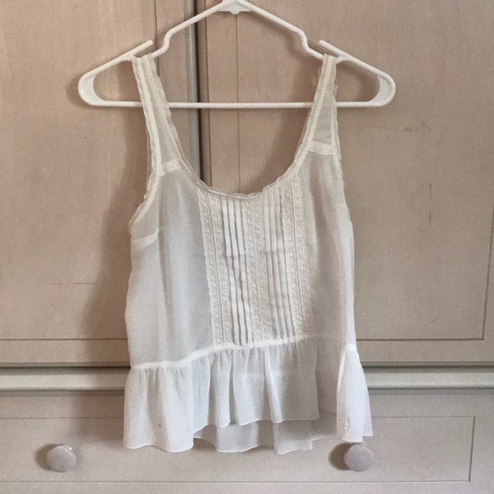 white sheer top
